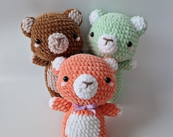 Benutzerdefinierte gehäkelte süße Tiere, handgemachter Amigurumi-Plüsch