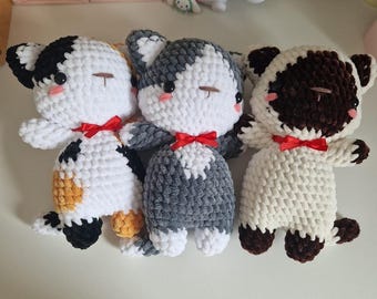 Adorable Crochet Kitty Cat, Handmade Amigurumi Plush