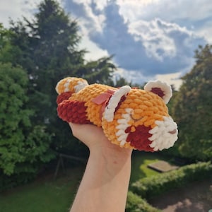 Adorable Crochet Sleepy Red Panda, Handmade Amigurumi Plush