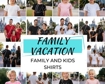 Family Vacation Shirt Mockup, Group shirt Mockup, Group T shirt Mockup Bundle, Family Mockups, Kid Mockups, Vacation T-shirt Mockups