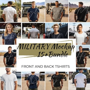Military Tshirt Mockup Bundle, Veteran&#39;s Day Mockup, Military Mockup, Navy Tshirt Mockup, Army Tshirt Mockup, Airforce Mockup, Veteran Shirt