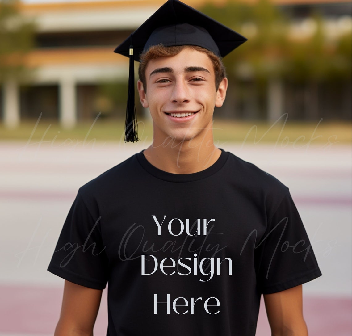 Graduate Shirt Mockup, Graduation Shirt Mockups, College Highschool ...