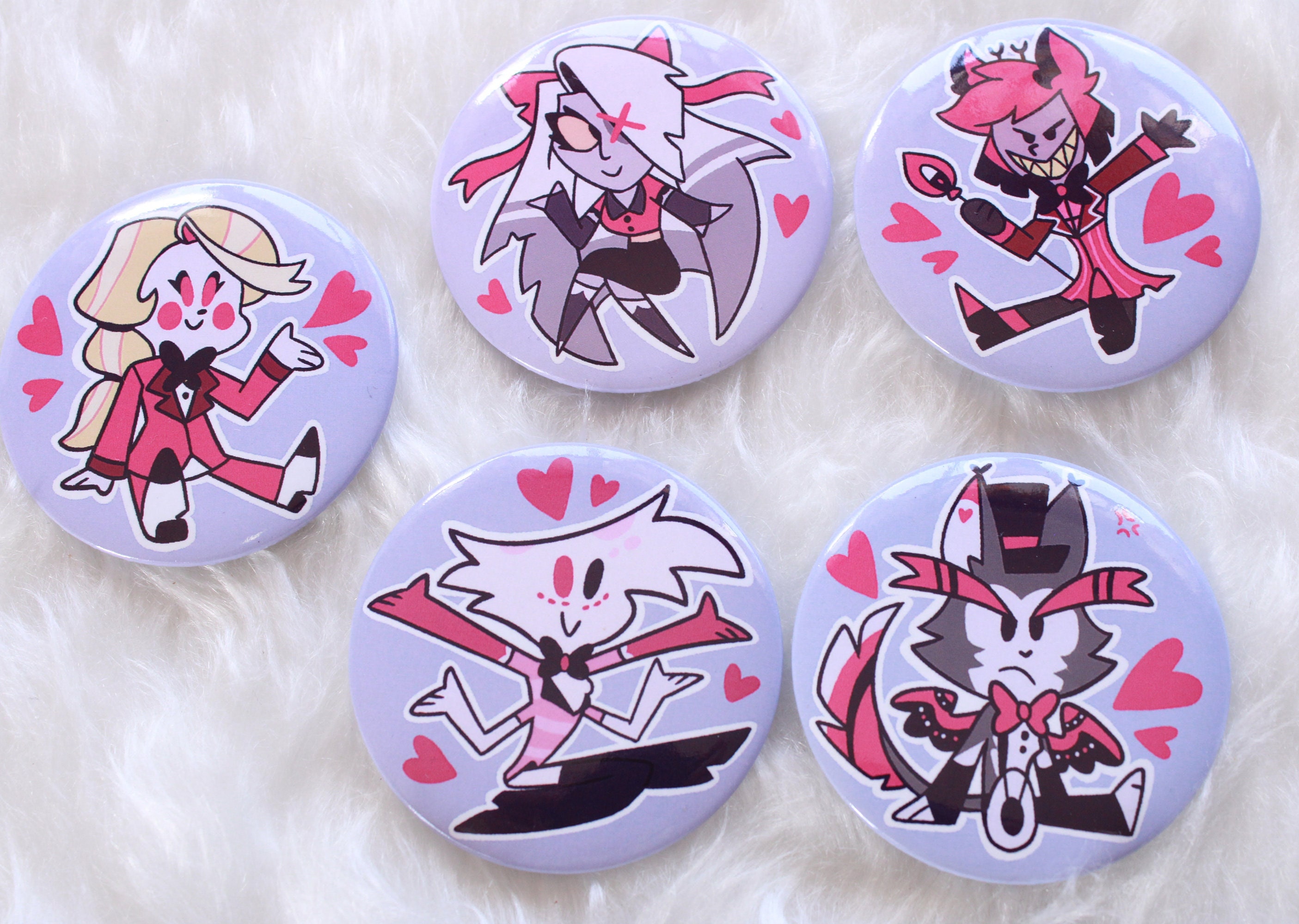 Hazbin Hotel | Button Pins - Etsy