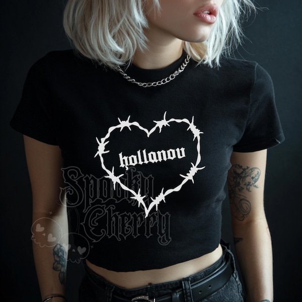 Heated Rivalry, "Hollanov" Y2K Goth Grunge, Women's Baby Tee