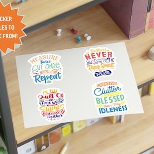 craft sticker for quilt lover gift laptop sticker funny sewing machine sticker for sewing enthusiast quilt gift idea sewing decal for phone