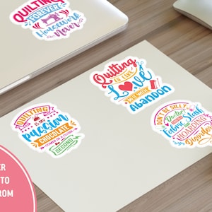 craft sticker for quilt lover gift laptop sticker funny sewing machine sticker for sewing enthusiast quilt gift idea sewing decal for phone