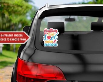 craft sticker for quilt lover gift laptop sticker funny sewing machine sticker for sewing enthusiast quilt gift idea sewing decal for phone