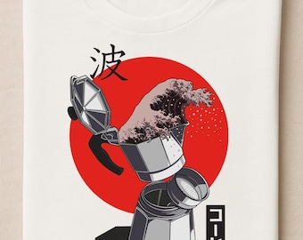 Kanagawa coffee t-shirt