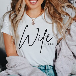 Wife T-Shirt, 2023 Wife T-Shirt, Honeymoon T-Shirt, Unisex Jersey Short Sleeve Tee