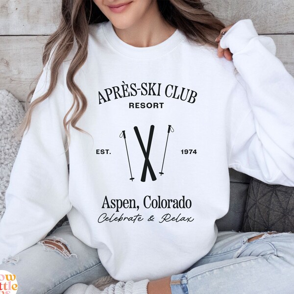 Ski Sweatshirt, Après-Ski Sweatshirt, Ski Langarm, Wintersport Sweatshirt, Geschenke für Skifahrer, Ski Bum, Ski Bekleidung, Ski Bachelorette S01