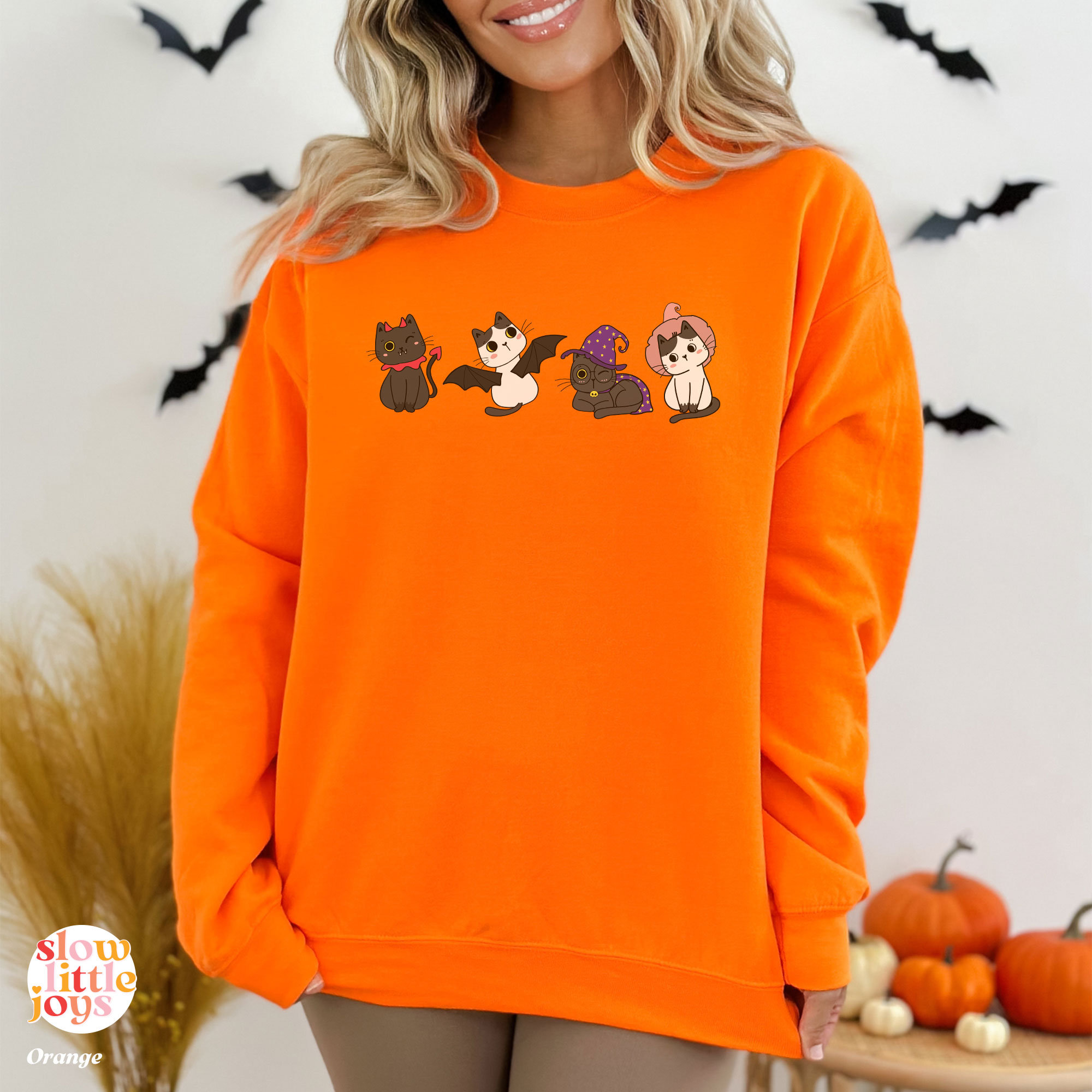 Discover Halloween Sweatshirt, Halloween Cat Shirt, Halloween Crewneck, Spooky Sweatshirt, Cat Sweatshirt, Halloween Cat, Black Cat Sweatshirt