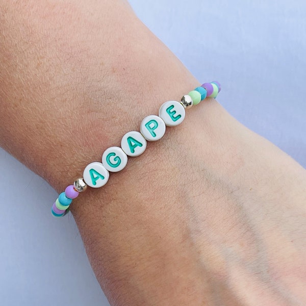 Agape Beaded Bracelet