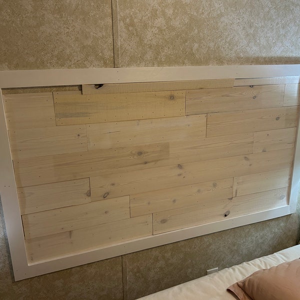 White Shiplap Headboard Etsy