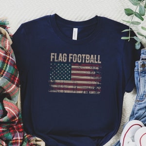 Patriotic Flag Football t-shirt, Love Flag Football shirt, Flag Football Girlfriend Top, Flag football mothers day gift, football mom gift