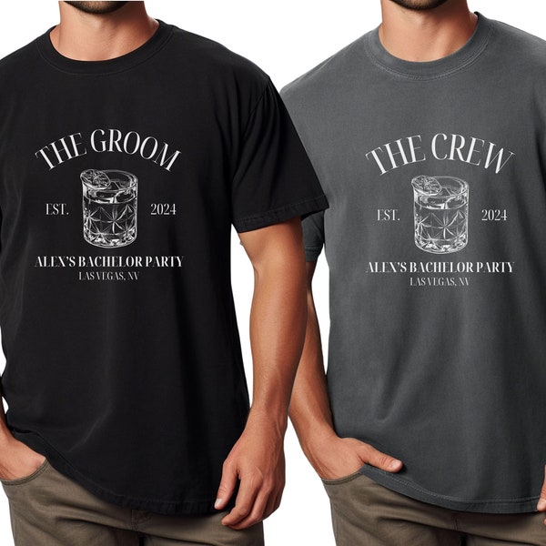 Bachelor Party Shirt, Groomsmen t-shirt, Custom Bachelor Party Gift, Funny Bachelor Shirt, Personalized Bachelor shirts, Mens Comfort Colors