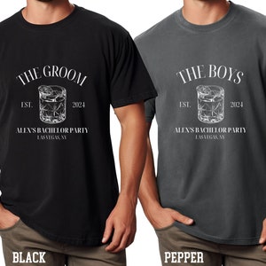 Bachelor Party Shirt, Groomsmen t-shirt, Custom Bachelor Party Gift, Funny Bachelor Shirt, Personalized Bachelor shirts, Mens Comfort Colors