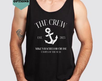 Bachelor Party Cruise Tank top, Groomsmen tank top, Custom Bachelor Party Gift, Nautical Bachelor top, Personalized Bachelor Tank Top