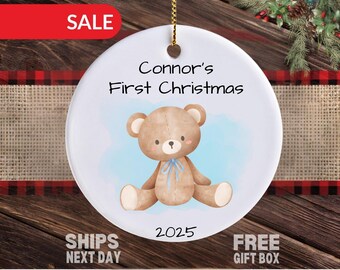 Boy's Christmas Ornament, Personalized Name Ornament for Boy Christmas Ornament Boy Christmas Ornament Keepsake Kid's Christmas Ornament