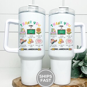 Teacher Appreciation Gift, Personalized Teacher 40oz Tumbler, Teacher Gift, Teacher Week, Back to School Gift, Thank You Gift Teacher