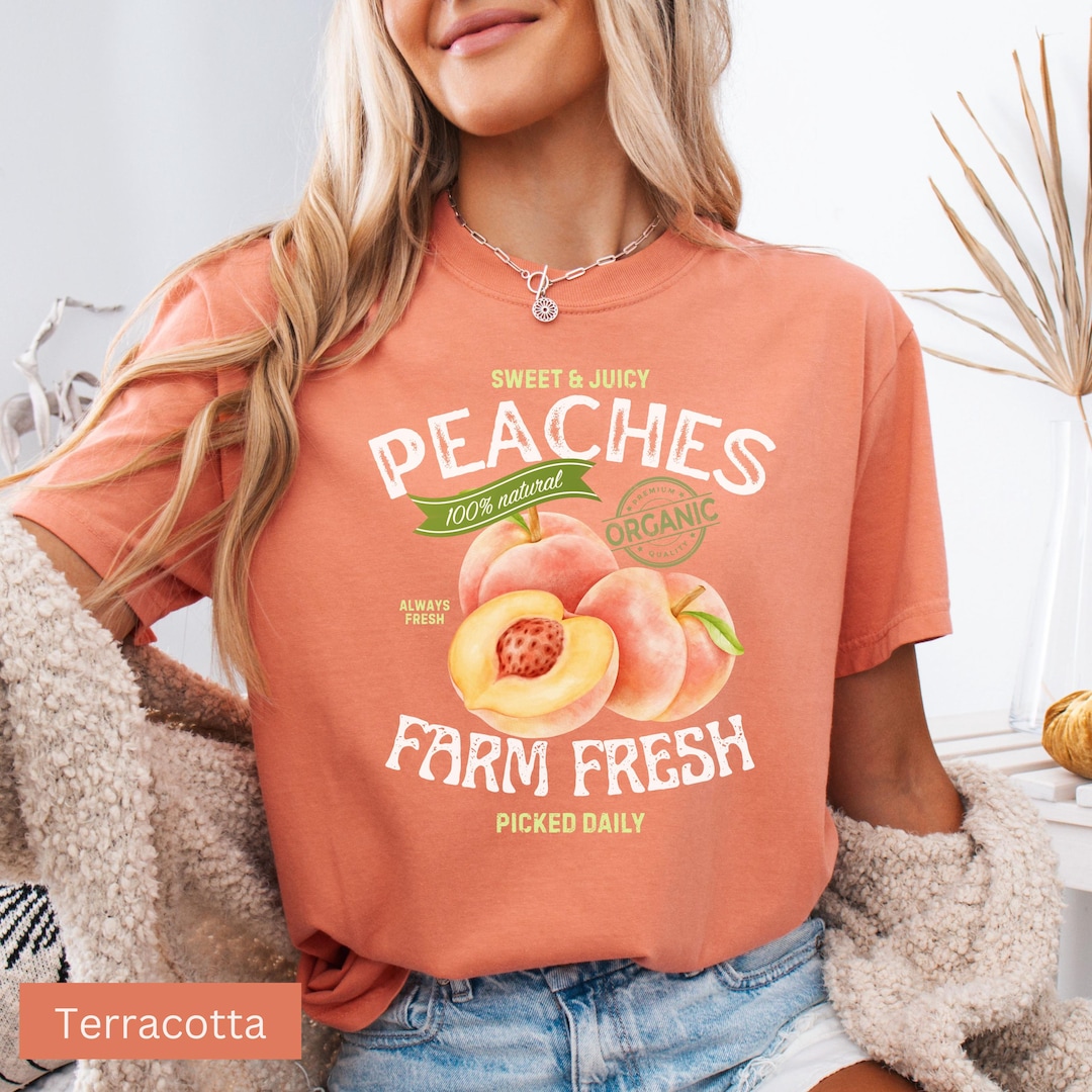 Peaches Vintage Comfort Colors Shirt, Peaches Farm Fresh T-shirt