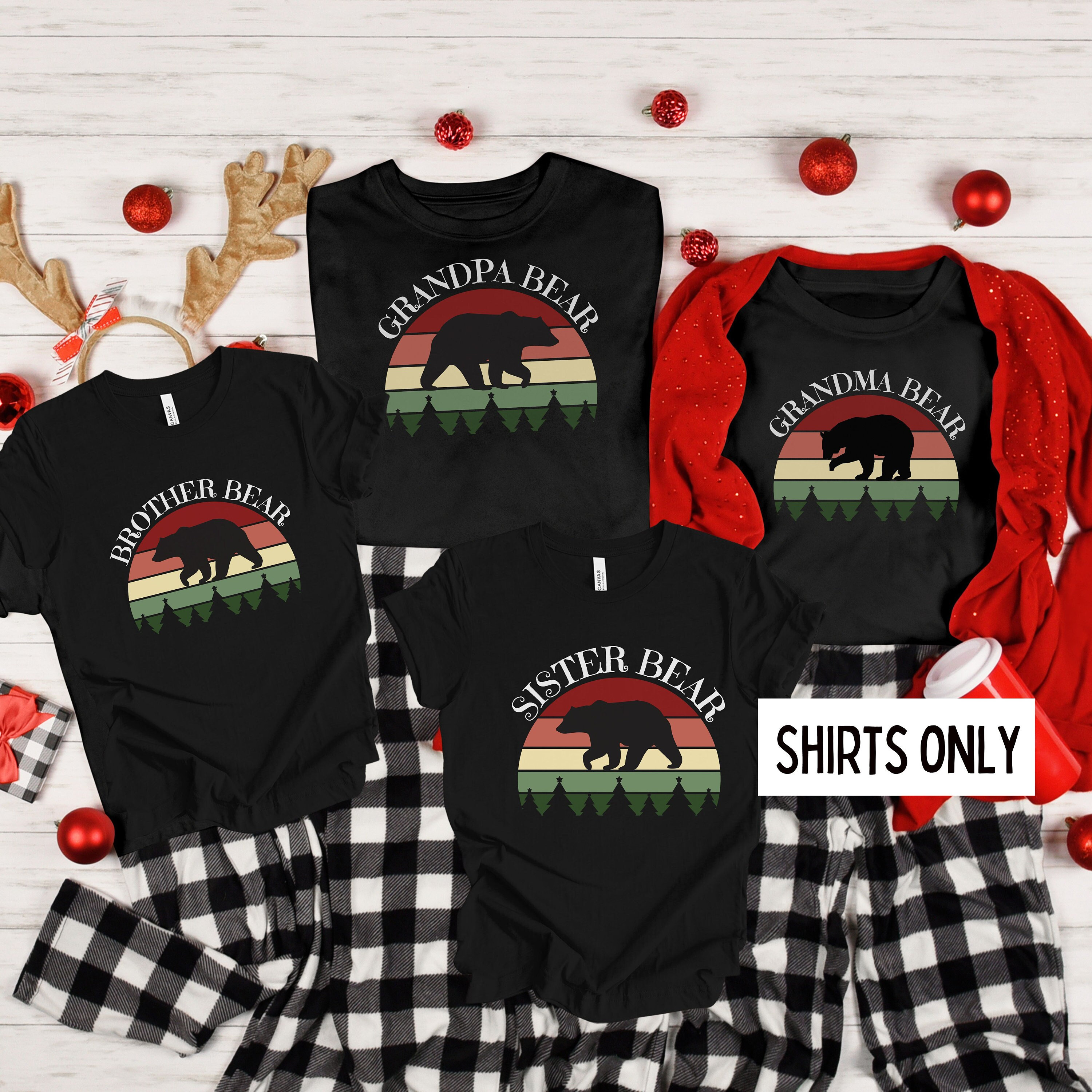 Grandma bear undevided christmas pajamas