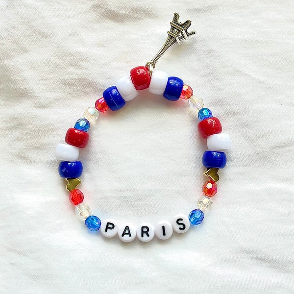 Paris Eiffel Tower Bracelet | Taylor Swift Eras Tour Friendship Bracelets | Swiftie Bracelets for Trading | Summer Olympics 2024 | Eras Tour