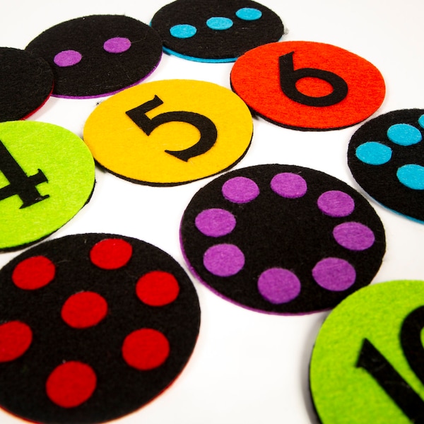 Felt Numbers - Etsy
