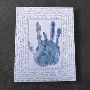 Aquarelle avec paroles de Grateful Dead – peinture originale 5 x 7 po. – art mural Jam Band peint à la main – cadeau pour mélomane – décoration hippie