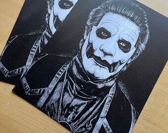 LAST CHANCE** Papa Scratchboard Art Print