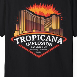 Las Vegas Tropicana Implosion Graphic Tee - Retro Sin City Shirt