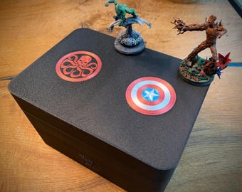 Marvel Crisis Protocol organizer- Magnetic, all-in-one storage box