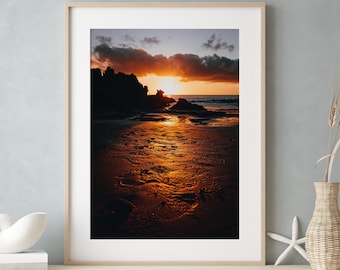 Laguna Beach Sunset Print, Coastal Wall Art, California Photography
