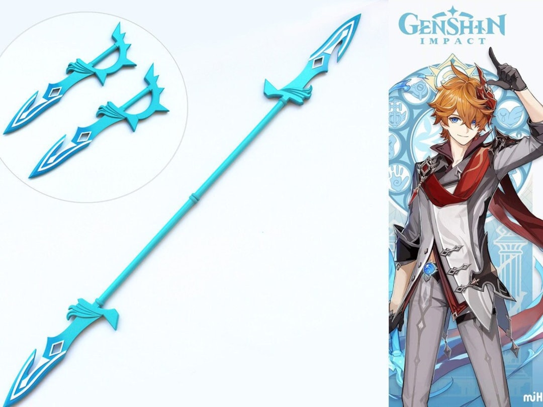 Genshin Impact Tartaglia Childe Water Blades Cosplay Sword Etsy