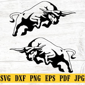Two Bull svg,Animal SVG, Bull Head SVG, Bull Slihouette, Bull Clip Art, Bull Head Cut File, Bull Head Cricut File
