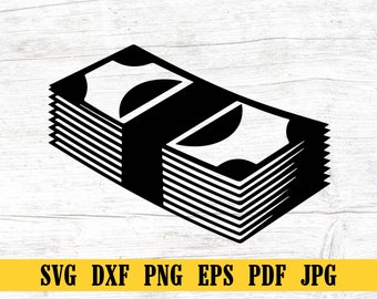 Money SVG, Cash Svg, Dollar Svg, Money Cut File, Money DXF, Money PNG, Money Clipart, Money Silhouette, Money Cricut File