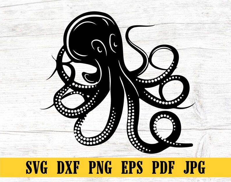 Octopus SVG, Squid SVG, Kraken SVG, Octopus Clipart, Octopus Files for ...