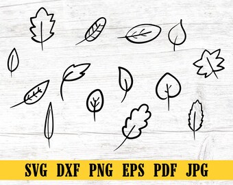Foglie di carta, SVG, File di taglio, Modelli foglia, download istantaneo, File di taglio per Cricut, Foglie fai da te, silhouette di foglie, cameo, circut, Foglia fai da te