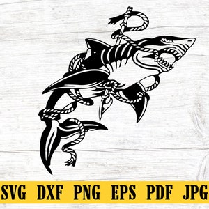 Shark In The Ocean Svg, Shark Design Svg, Shark Svg, Shark Silhouette, Shark Clipart, Shark Face Svg, Shark Fish Svg, Animal