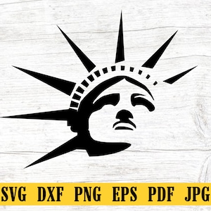 Statue of Liberty SVG, New York SVG, Statue of Liberty Clipart, Statue of Liberty Files for Cricut, Dxf, Png, Eps, Vector