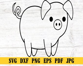 Pig Face SVG, Pig Cut file, Animal Face, Cute Pig Svg, Pig Svg, Animal Svg file, Animal Face, Farm Animal Svg, Farm Svg file for Cricut