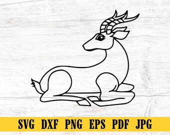 Hirsch Clipart, Hirsch Png, Hirschkopf, Hirsch geschnitten Dateien für Cricut, Hirsch Silhouette, Tiere Silhouette