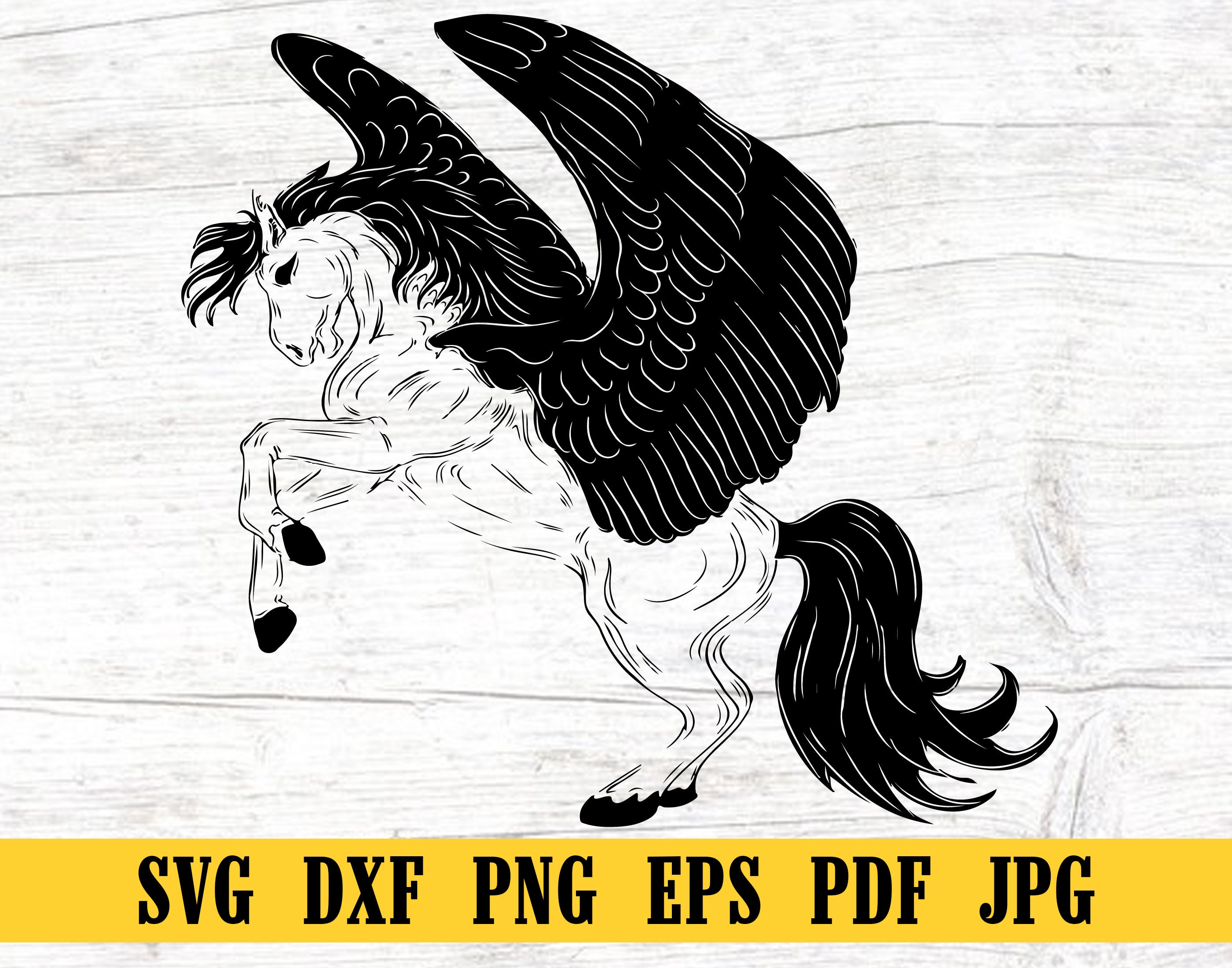 Pegasus SVG , Winged Horse SVG , Mythical Animal, T-shirt Drawing ...