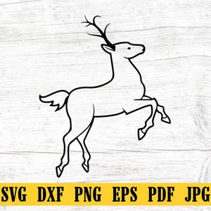 Deer Svg, Deer Clipart, Deer Png, Deer Head, Deer Cut Files For Cricut , Deer Silhouette, Animals Silhouette