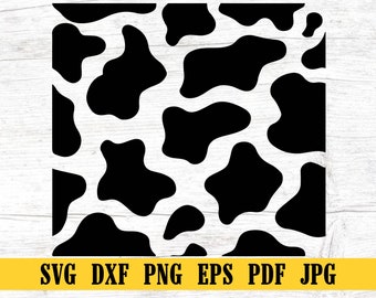 Cow print, Cow spots, Cow print pattern svg, pdf, eps, png, Instant download, Animal print svg,