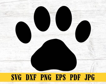 Paw SVG, Cat Paw Svg, Dog Paw Svg, Pet Paw svg ,Animal paw svg,Silhouette or Cricut,PAW Print SVG Cut Files , T shirt Digital Printable Bear