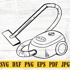 Odkurzacz SVG, Czyszczenie SVG, Gospodarstwo domowe SVG, Clipart odkurzacza, Pliki dla Cricut, Pliki do cięcia dla sylwetki, Png, Dxf