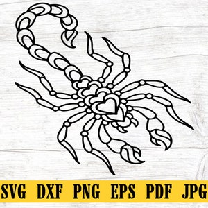 Scorpion Svg,Scorpion Clipart,animal svg,Scorpion Svg Cutting File for Cricut, Silhouette,Instant Download,Animal pdf,Scorpion png,dxf