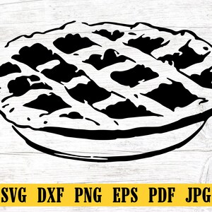 Pie SVG, Apple Pie Svg, Cherry Pie Svg, Pie Clipart, Pie Files for Cricut, Pie Cut Files For Silhouette, Png, Dxf