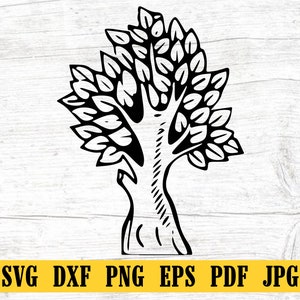 Baum SVG, einfacher Baum png, Baum Silhouette svg, Baum mit Wurzeln, Clipart Shirt geschnitten Dateien für Cricut und Silhouette