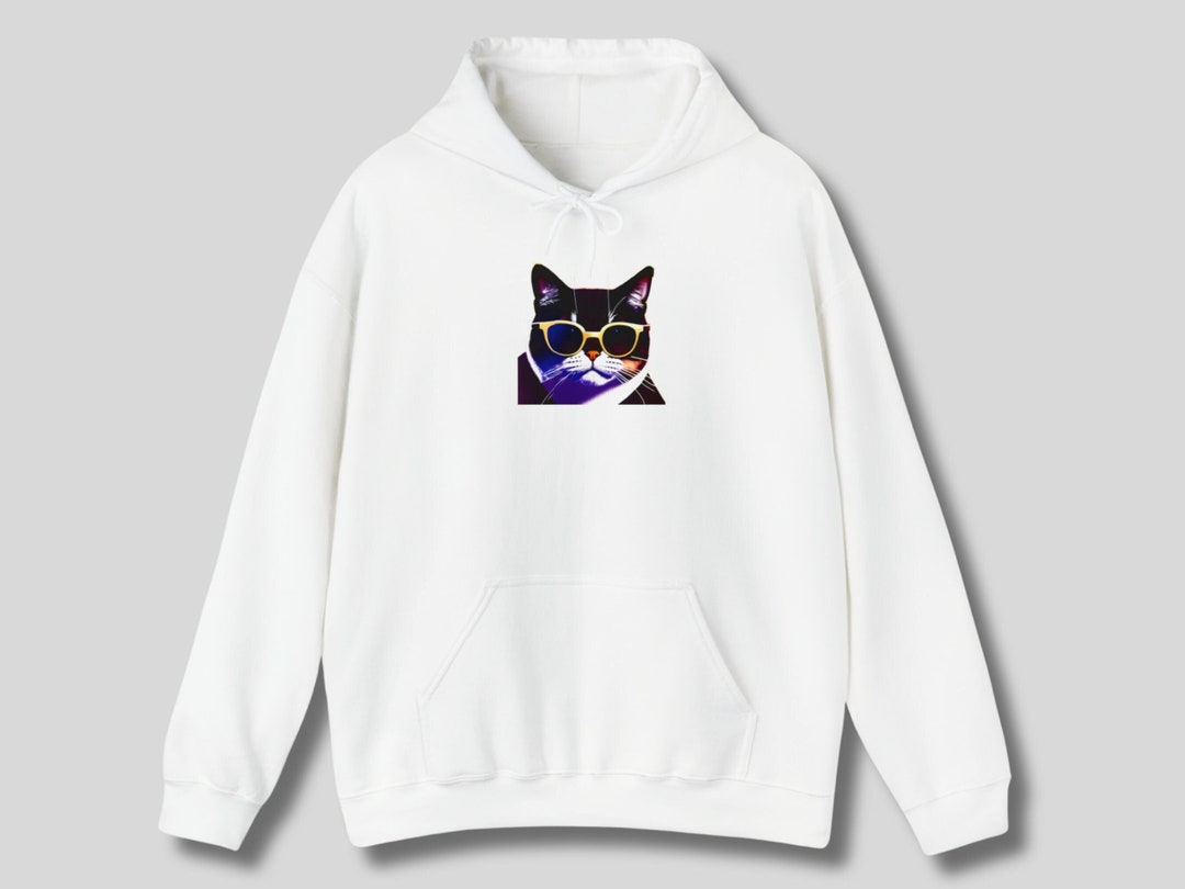 Rockstar Cat Concept Art Cat Hoodie Cat Printed Etsy